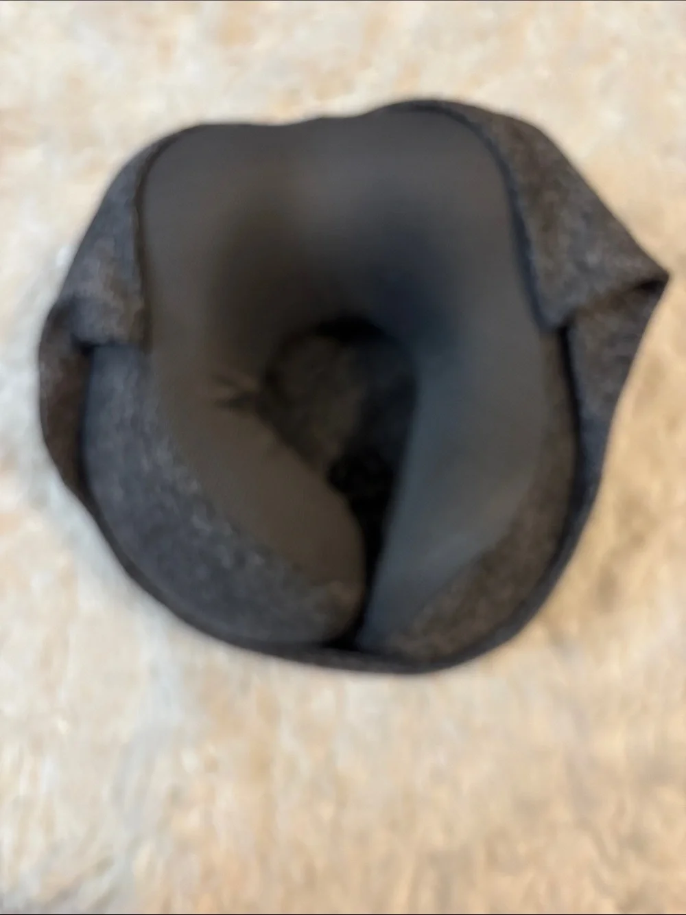 Charcoal Memory Foam Travel Neck Pillow
